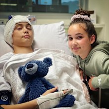 Hayden continues his treatment in hospital and is being monitored closely. 