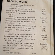 Mum re-writes daughter's sexist school worksheet