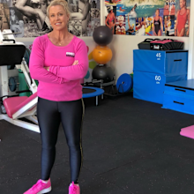 Lisa Curry home gym