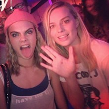 Margot Robbie and Cara Delevingne.