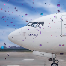 Airline names new plane "Shazza."