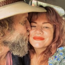 Constance Hall with husband