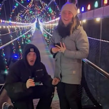 Couple's proposal fail as ring falls from bridge