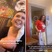 Woman's mysterious wardrobe malfunction confuses TikTok users