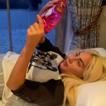 Lady Gaga shows fans her new Oreos in Instagram video recorded in bed