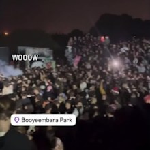 A DJ who is accused of turning up the music instead of stopping it at an early morning Fremantle beach bash has been charged.