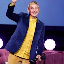 WASHINGTON, DC - NOVEMBER 15: Ellen DeGeneres walks onstage during the Michelle Obama: The Light We Carry Tour at Warner Theatre on November 15, 2022 in Washington, DC. (Photo by Tasos Katopodis/Getty Images for Live Nation)