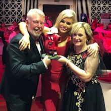 Sophie Monk with Bruce and Denise Morcombe