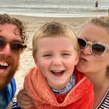Louise McSharry with her family