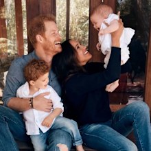 Meghan and Prince Harry's 2021 Christmas card, featuring Archie and Lilibet