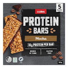 Coles Mocha Protein Bars 5 Pack
