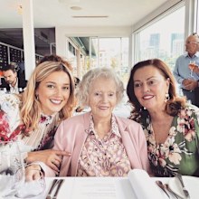 Jasmine Yarbrough reunites with her grandmother in Queensland.