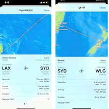 Flight tracking apple