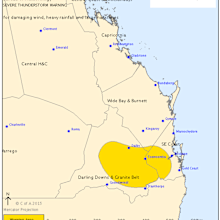 The warning area. (BOM.gov.au)