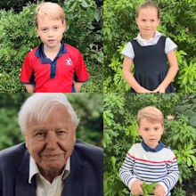 Prince George, Princess Charlotte, Prince Louis, David Attenborough