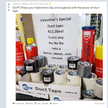 Reddit Valentine's Day duct tape post