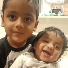 Ephrem Jose has a new baby brother since he's been away.
