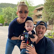 Whitney Wolfe Herd and husband daughter