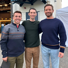 Frankie Muniz Justin Berfield and Christopher Masterson on set of Malcolm in the middle reboot