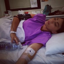 Emma-Rochelle Thomas in hospital due to diabetes complications.
