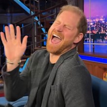 Stephen Colbert and Prince Harry recreate TikTok trend