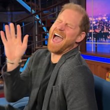Stephen Colbert and Prince Harry recreate TikTok trend