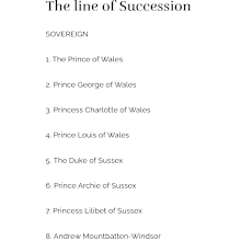 The British royal family's line of succession has now been updated with the removal of Andrew Mountbatten Windsor's royal titles, November 27 2025.
