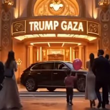 Donald Trump video of Gaza
