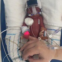 premature baby percy parents rebecca and keiran mcshane