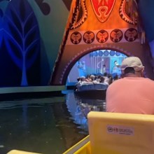 Disney World visitors stuck on ride. 