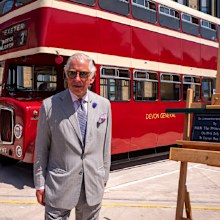 His Royal Highness heard from long service bus drivers about their work during the pandemic.