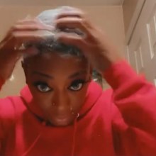 She even showed her followers how unmovable her hair has been even when shampooed.