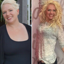 Sally before and after