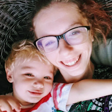 Karissa Fretwell and her son