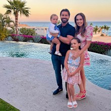 Tamara Ecclestone, husband Jay Rutland and daughters Sophia, 8, and her two-year-old unnamed daughter.