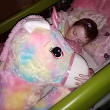 Darcy, eight, helped to plan her funeral.