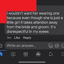 Bride text message about flower girl