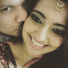 Madhuri Jogia with her husband stranded overseas hoping to return home