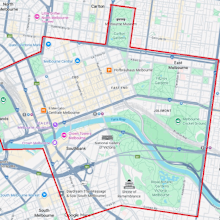 Victoria Police have released a map of the designated search area, which comes into effect on Sunday November 30.