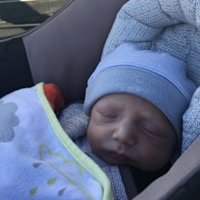 Baby saved new mum's life baby in pram