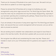 This is the update IVFAustraliia customers received.