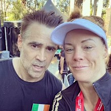 Colin Farrell runs Brisbane Marathon.