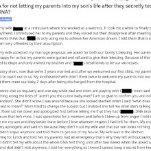 He says the problems began ahead of their wedding.