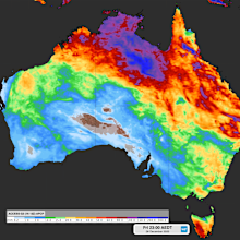 Forecast accumulated rain during the 10 days ending at 11pm AEDT on December 26, 2025, according to the ECMWF model. 