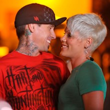 Pink and Carey Hart at Paramount Studios on May 14, 2009 in Hollywood, California.