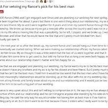 The woman has asked for advice on Reddit.