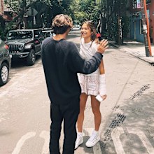 Emma Raducanu and Carlo Agostinelli