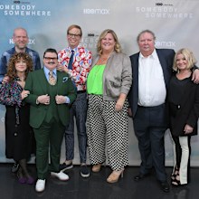 Mike Hagerty and the "Somebody Somewhere" cast.