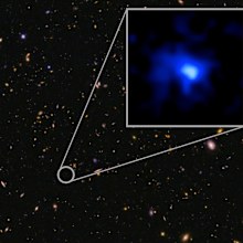 Scientists estimate EGS-zs8-1 lies 30 billion light years from Earth. (NASA)