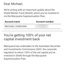 Email sent from MIML (Macquarie Bank) subsiadary